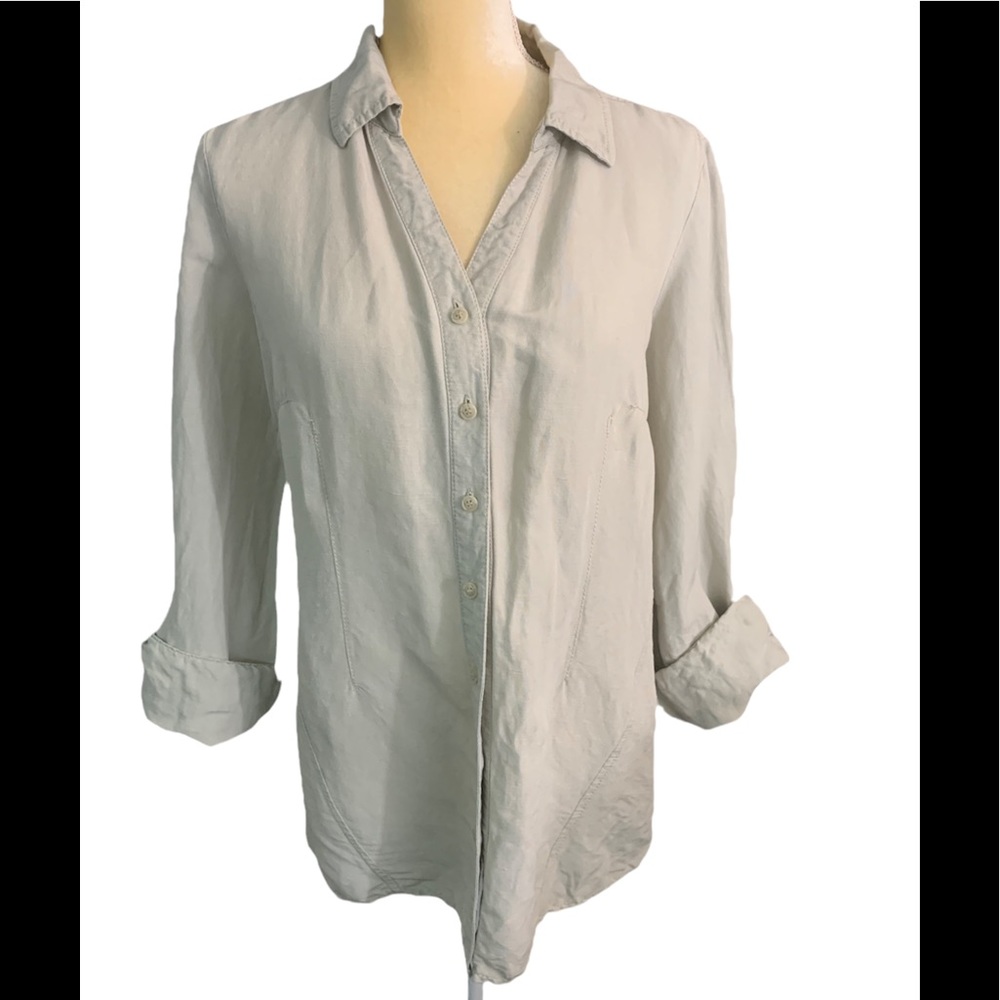 Eric Alexandre linen button down shirt SIZE 38